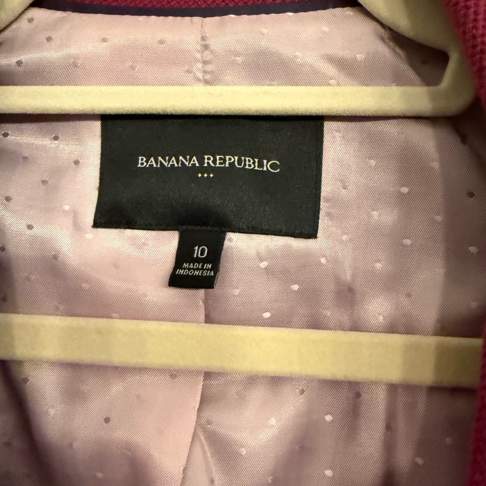 Banana Republic Wine Blazer with Gold Accents - Picture 2 of 5